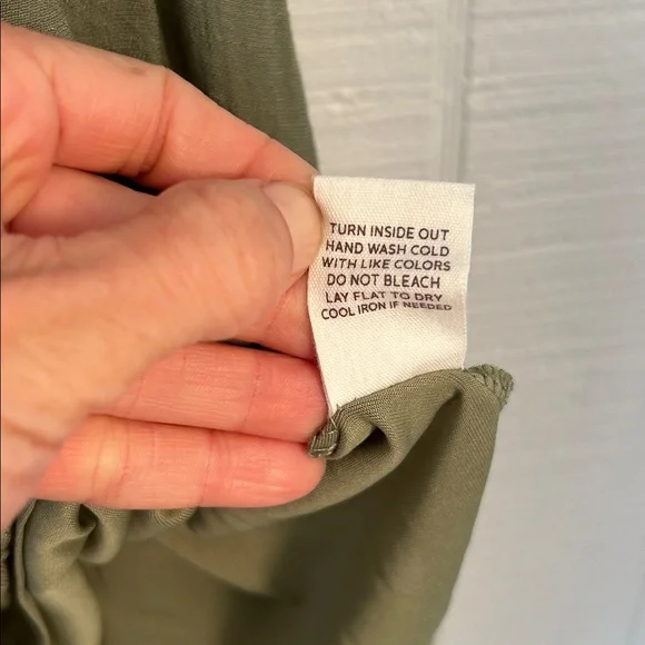 Altar’d State Olive Green Smocked Boho Dress NWT size Small - Picture 8 of 8